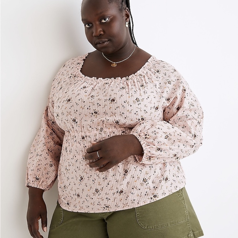 Madewell Plus Sophia Top in Bouquet Floral